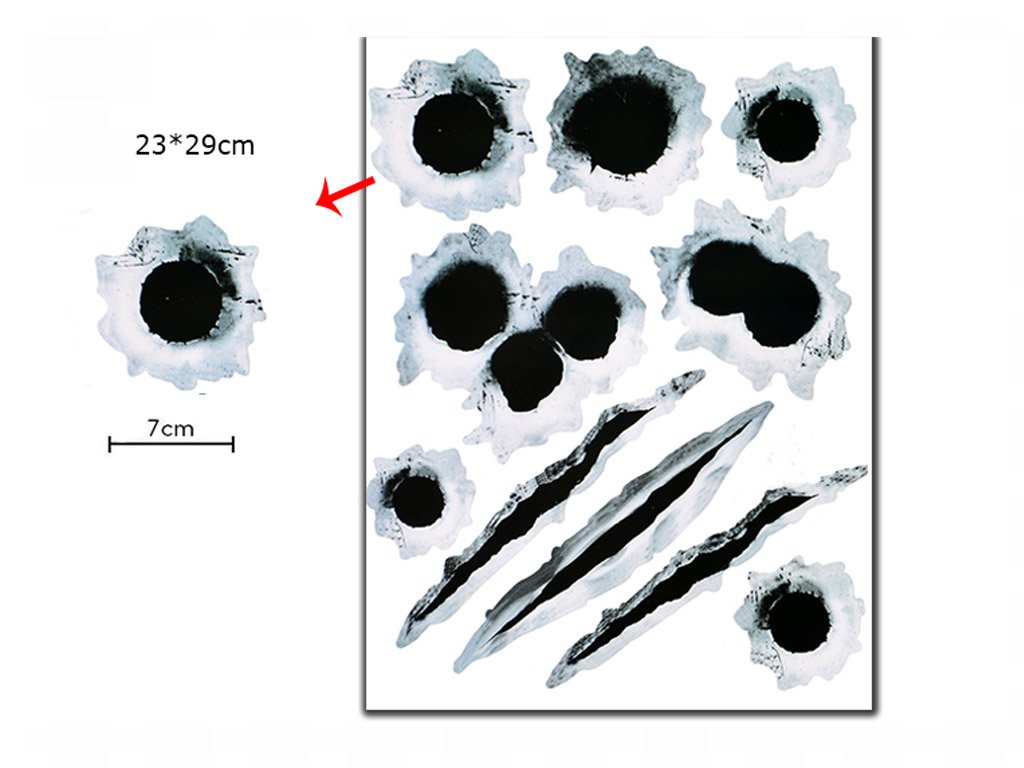 Simulation Bullet Hole Car Sticker,