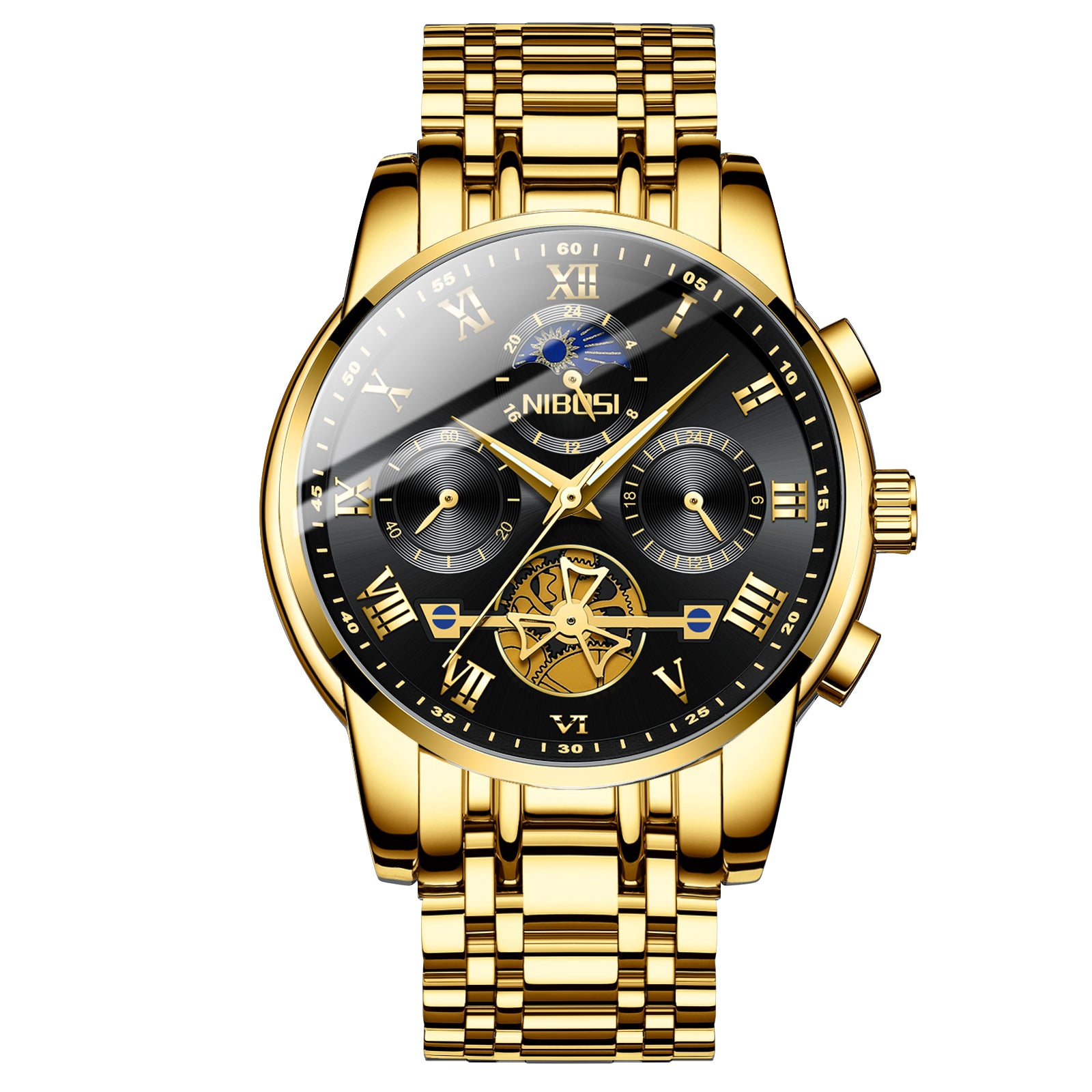 Casual Skeleton Mechanical Design Men's Watch