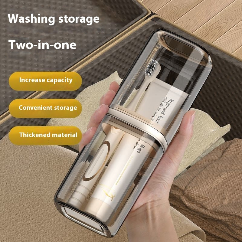 Travel Mouthwash Cup Toothbrush Storage Box Essential Tool For Traveling