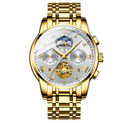 Casual Skeleton Mechanical Design Men's Watch