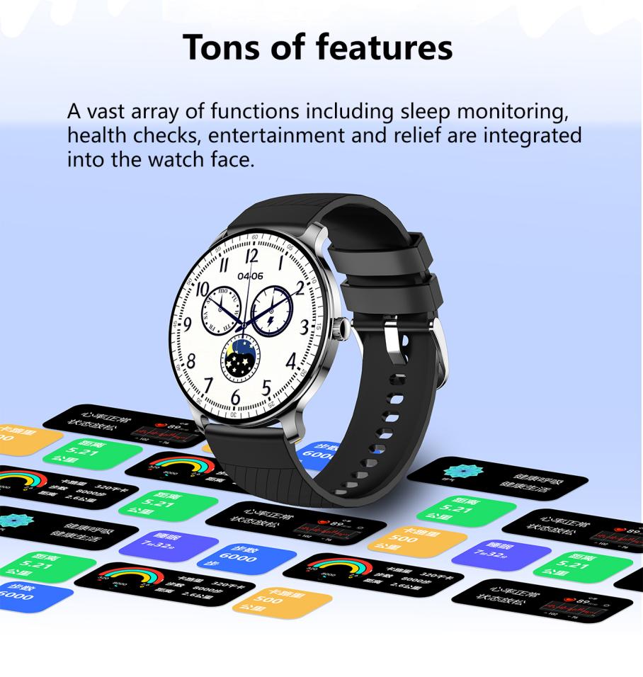 Ultra Slim Smart Watch For Men Women