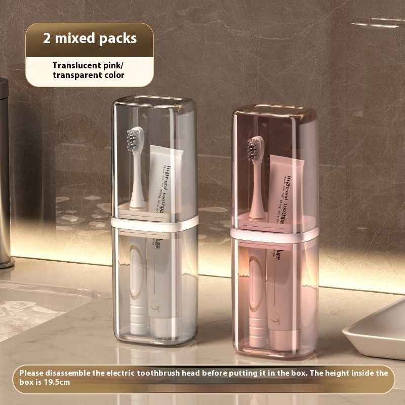 Travel Mouthwash Cup Toothbrush Storage Box Essential Tool For Traveling