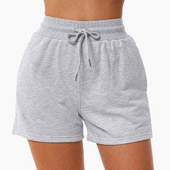 Drawstring Loose Sports Shorts For Women